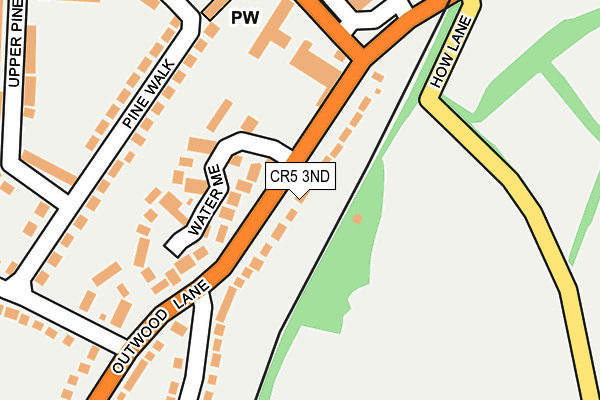 CR5 3ND map - OS OpenMap – Local (Ordnance Survey)