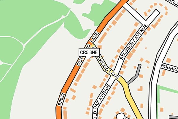 CR5 3NE map - OS OpenMap – Local (Ordnance Survey)