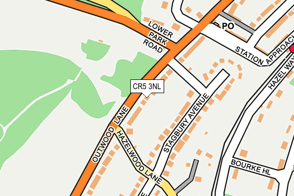 CR5 3NL map - OS OpenMap – Local (Ordnance Survey)