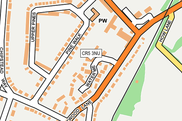 CR5 3NU map - OS OpenMap – Local (Ordnance Survey)