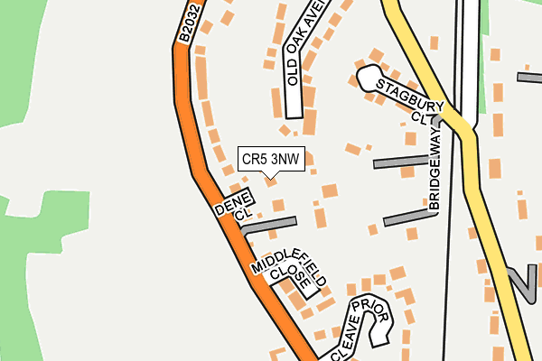 CR5 3NW map - OS OpenMap – Local (Ordnance Survey)