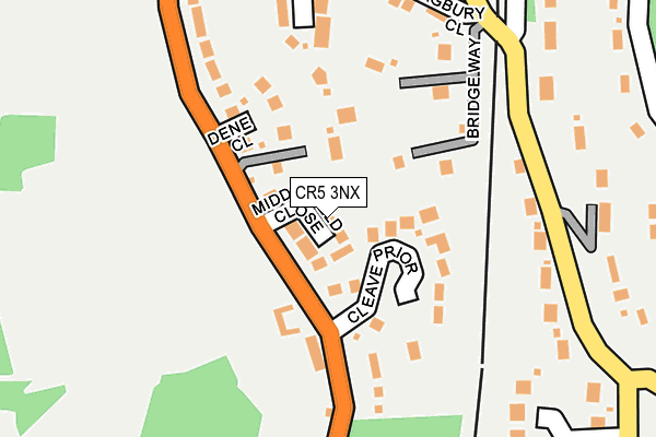 CR5 3NX map - OS OpenMap – Local (Ordnance Survey)