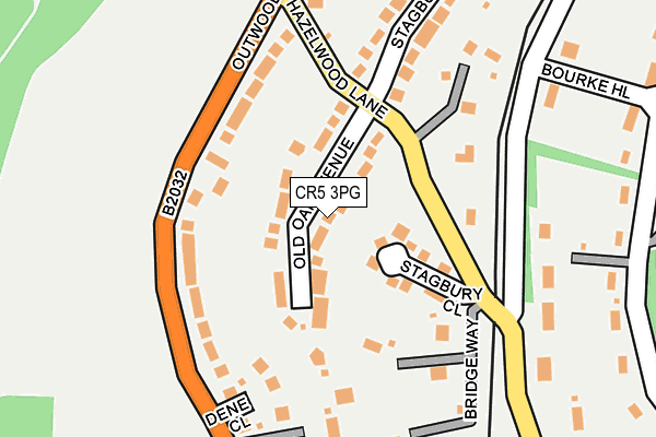 CR5 3PG map - OS OpenMap – Local (Ordnance Survey)