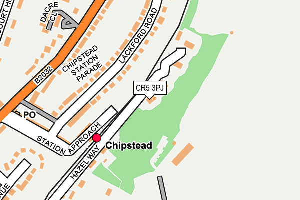 CR5 3PJ map - OS OpenMap – Local (Ordnance Survey)