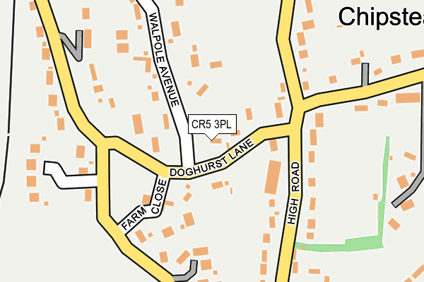 CR5 3PL map - OS OpenMap – Local (Ordnance Survey)