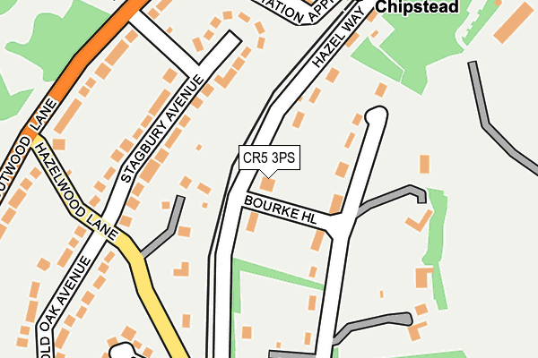 CR5 3PS map - OS OpenMap – Local (Ordnance Survey)