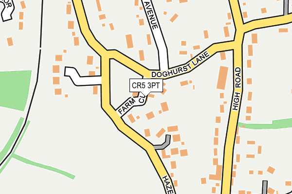 CR5 3PT map - OS OpenMap – Local (Ordnance Survey)