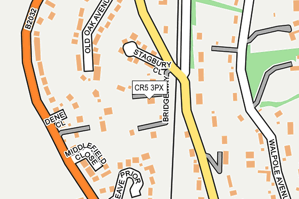 CR5 3PX map - OS OpenMap – Local (Ordnance Survey)