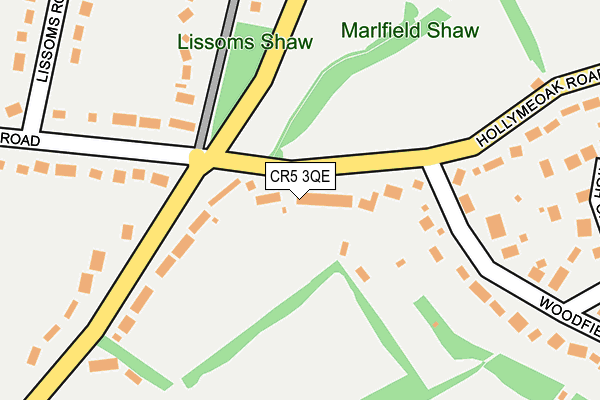 CR5 3QE map - OS OpenMap – Local (Ordnance Survey)