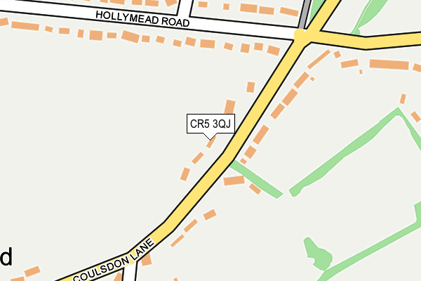 CR5 3QJ map - OS OpenMap – Local (Ordnance Survey)