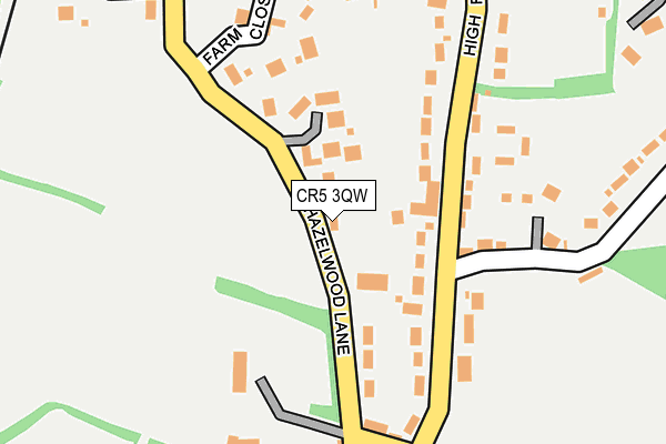 CR5 3QW map - OS OpenMap – Local (Ordnance Survey)