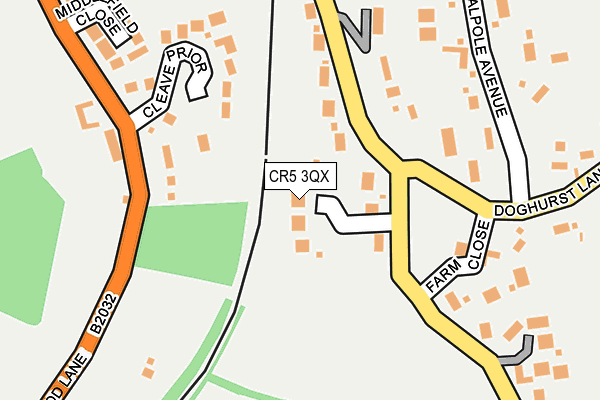 CR5 3QX map - OS OpenMap – Local (Ordnance Survey)