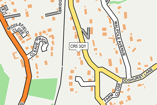 CR5 3QY map - OS OpenMap – Local (Ordnance Survey)