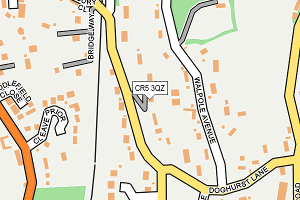 CR5 3QZ map - OS OpenMap – Local (Ordnance Survey)