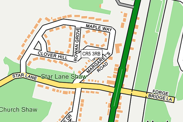 CR5 3RB map - OS OpenMap – Local (Ordnance Survey)