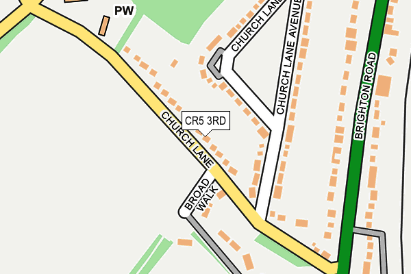 CR5 3RD map - OS OpenMap – Local (Ordnance Survey)