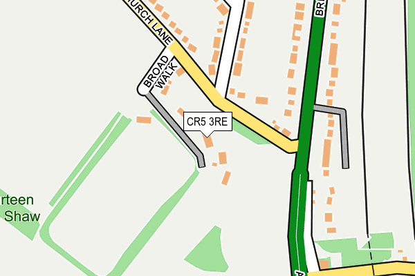 CR5 3RE map - OS OpenMap – Local (Ordnance Survey)