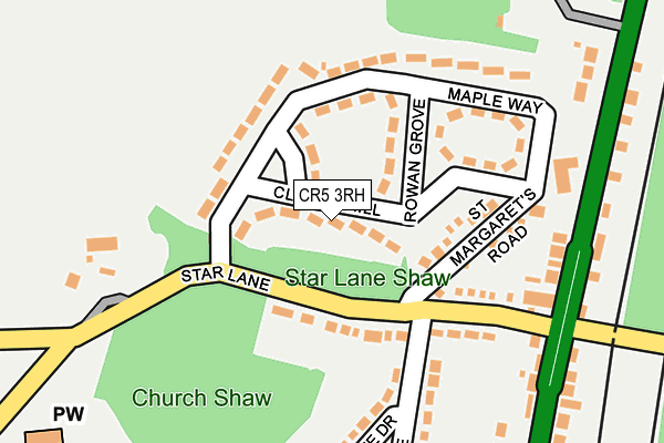 CR5 3RH map - OS OpenMap – Local (Ordnance Survey)