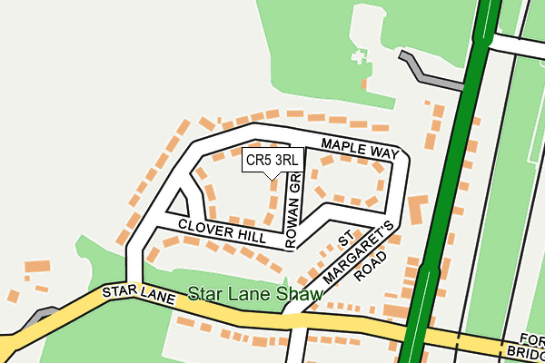 CR5 3RL map - OS OpenMap – Local (Ordnance Survey)