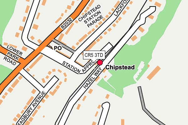 CR5 3TD map - OS OpenMap – Local (Ordnance Survey)