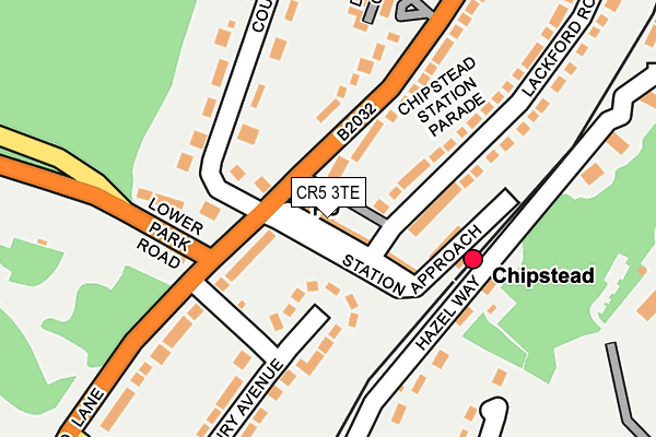 CR5 3TE map - OS OpenMap – Local (Ordnance Survey)