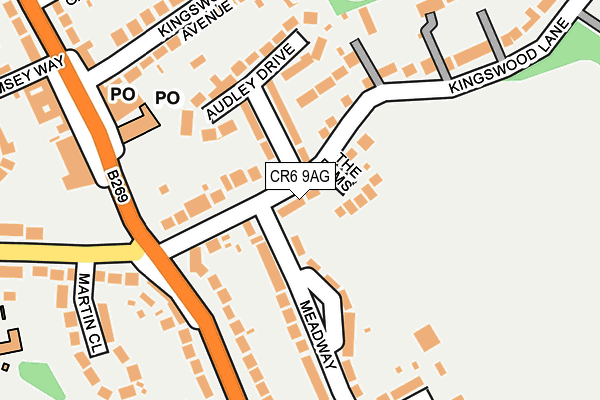 CR6 9AG map - OS OpenMap – Local (Ordnance Survey)