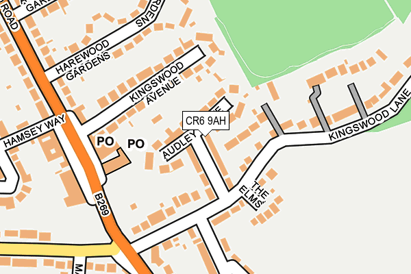 CR6 9AH map - OS OpenMap – Local (Ordnance Survey)