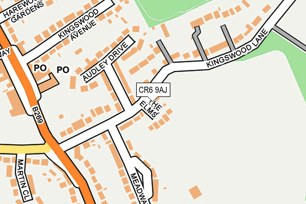 CR6 9AJ map - OS OpenMap – Local (Ordnance Survey)