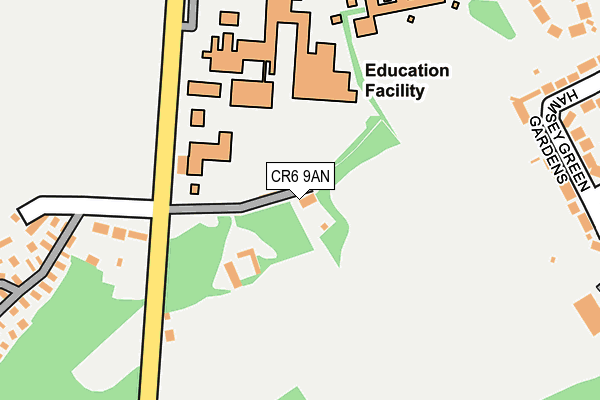 CR6 9AN map - OS OpenMap – Local (Ordnance Survey)