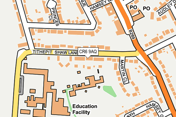 CR6 9AQ map - OS OpenMap – Local (Ordnance Survey)