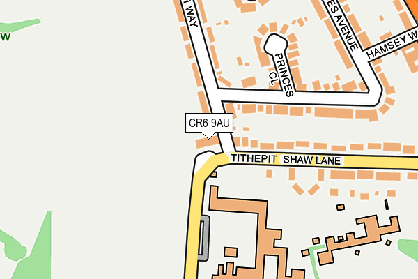 CR6 9AU map - OS OpenMap – Local (Ordnance Survey)