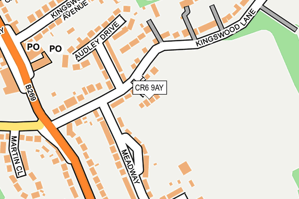 CR6 9AY map - OS OpenMap – Local (Ordnance Survey)