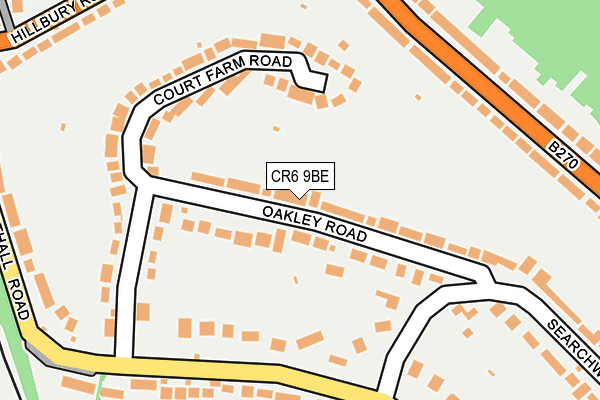 CR6 9BE map - OS OpenMap – Local (Ordnance Survey)