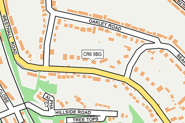 CR6 9BG map - OS OpenMap – Local (Ordnance Survey)