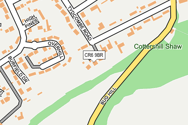 CR6 9BR map - OS OpenMap – Local (Ordnance Survey)