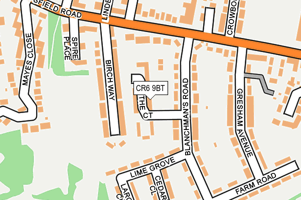 CR6 9BT map - OS OpenMap – Local (Ordnance Survey)