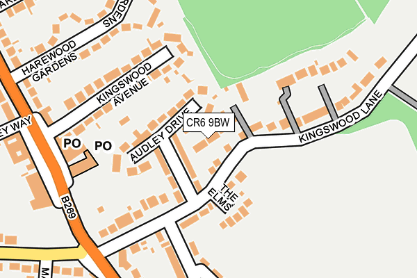 CR6 9BW map - OS OpenMap – Local (Ordnance Survey)