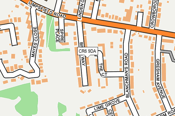 CR6 9DA map - OS OpenMap – Local (Ordnance Survey)