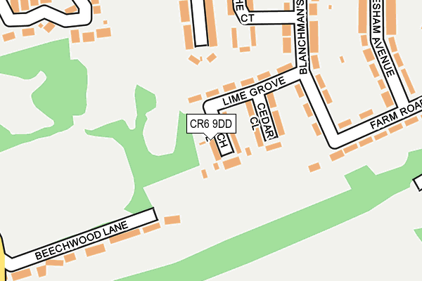 CR6 9DD map - OS OpenMap – Local (Ordnance Survey)