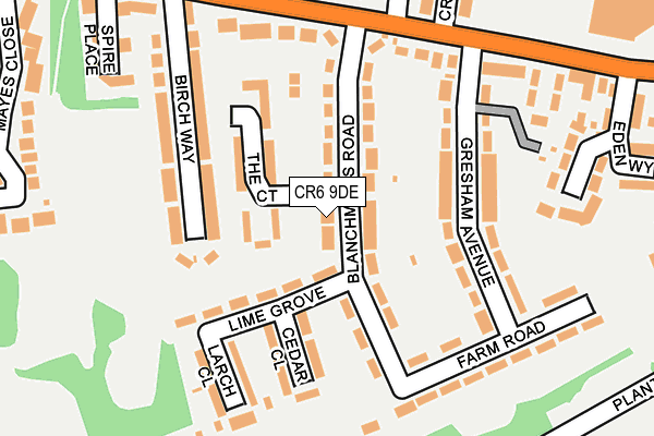 CR6 9DE map - OS OpenMap – Local (Ordnance Survey)