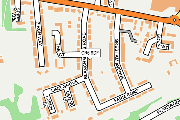 CR6 9DF map - OS OpenMap – Local (Ordnance Survey)