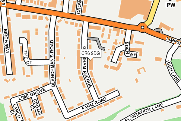 CR6 9DG map - OS OpenMap – Local (Ordnance Survey)
