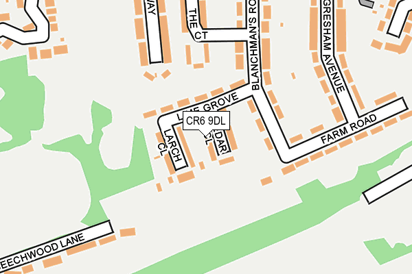 CR6 9DL map - OS OpenMap – Local (Ordnance Survey)