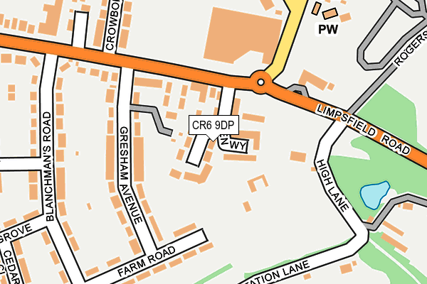 CR6 9DP map - OS OpenMap – Local (Ordnance Survey)