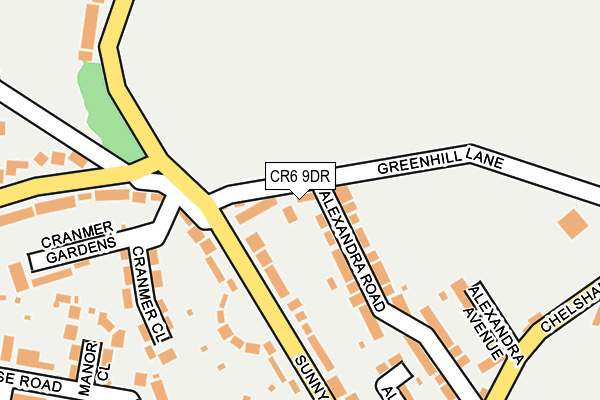 CR6 9DR map - OS OpenMap – Local (Ordnance Survey)