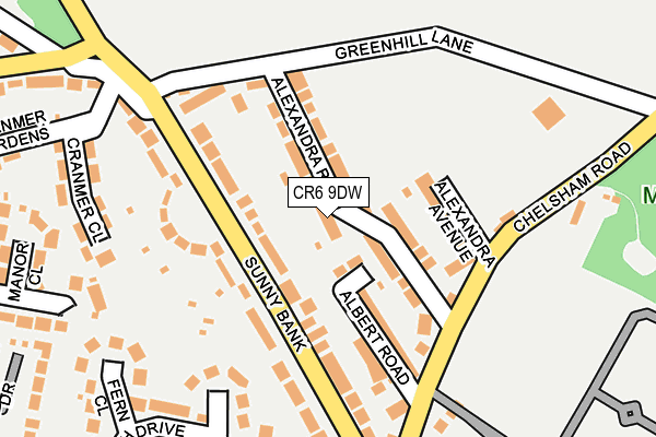 CR6 9DW map - OS OpenMap – Local (Ordnance Survey)