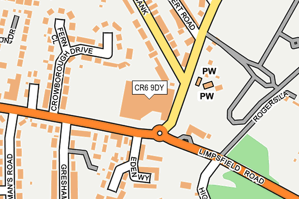 CR6 9DY map - OS OpenMap – Local (Ordnance Survey)