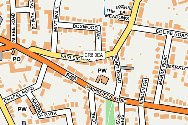 CR6 9EA map - OS OpenMap – Local (Ordnance Survey)