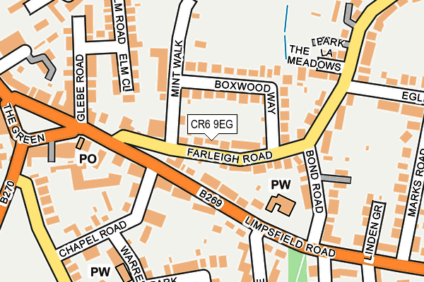 CR6 9EG map - OS OpenMap – Local (Ordnance Survey)