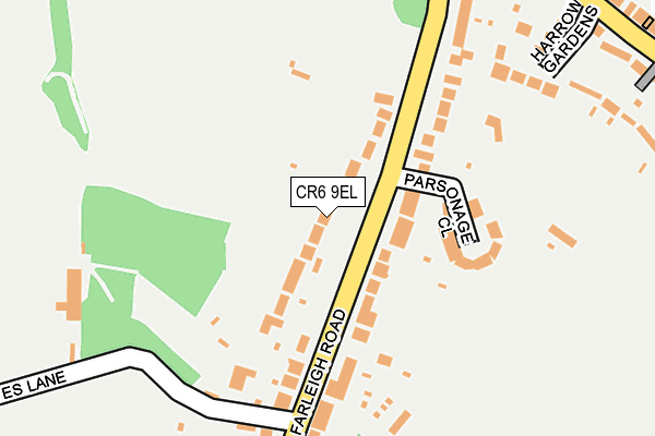 CR6 9EL map - OS OpenMap – Local (Ordnance Survey)